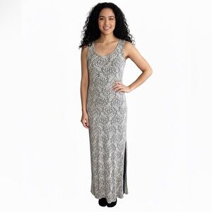Alyn Paige Monochrome Lace Maxi Dress